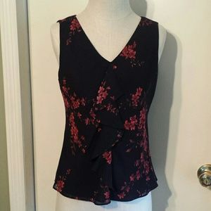 Donna Rico black and red top size 8P